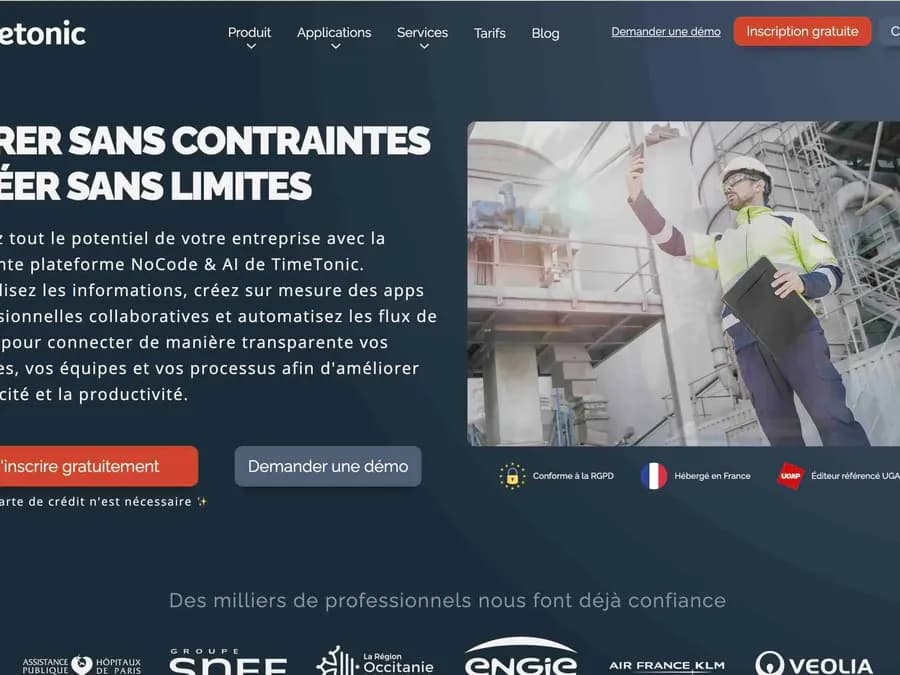 TimeTonic : Créez des outils no-code sur mesure
